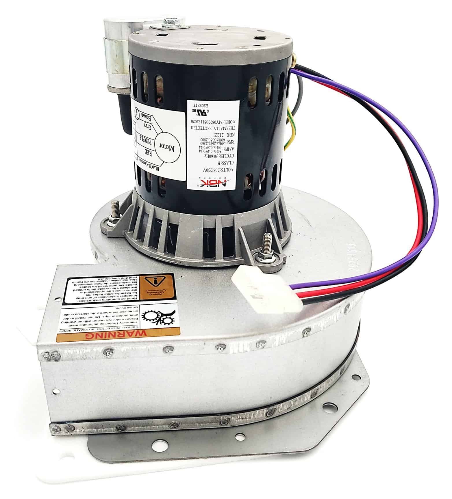 NBK-21221 DRAFT INDUCER 208-230, 50/60HZ, 2 SPEED - Image 2