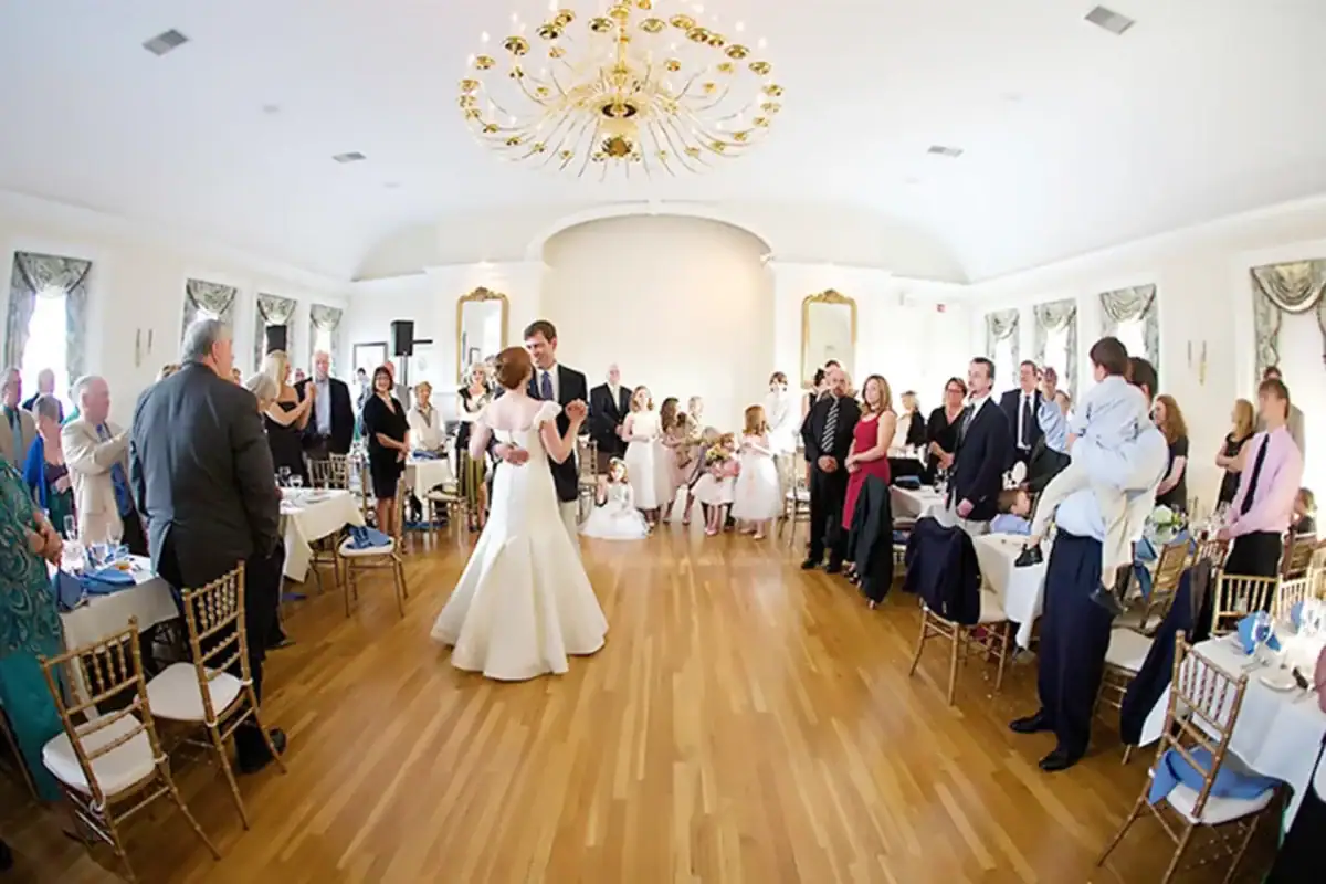 Wedding Celebration inside The Phoenix Room in Newburyport, MA
