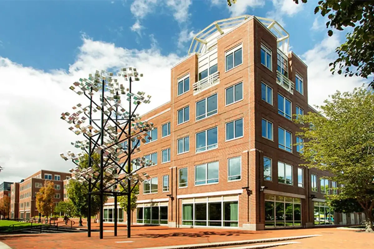 Building front at Two Canal Park in Cambridge, MA
