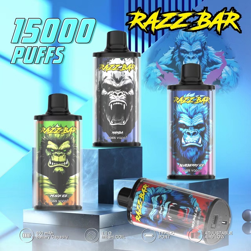 Razz Bar 15000 Strawberry Ice