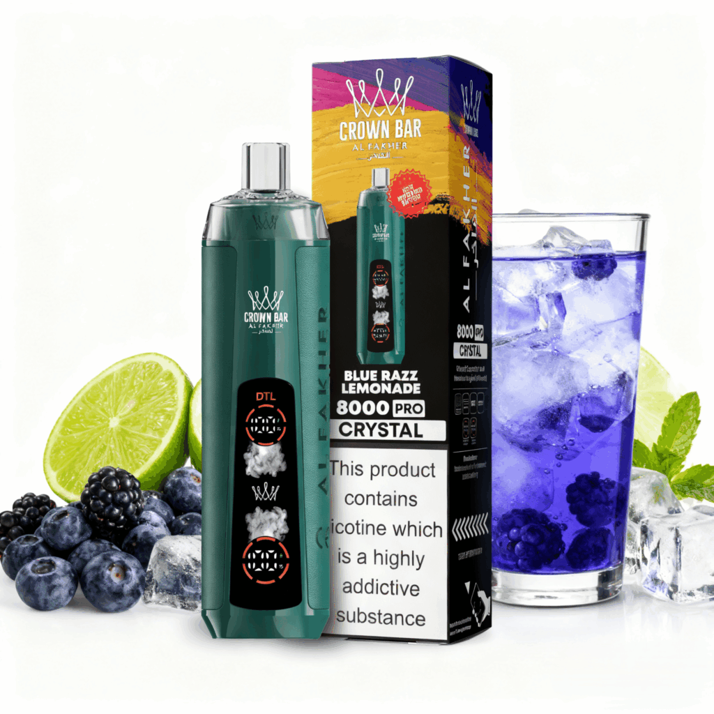 AL Fakher 8000 Crystal Blue Razz Lemonade