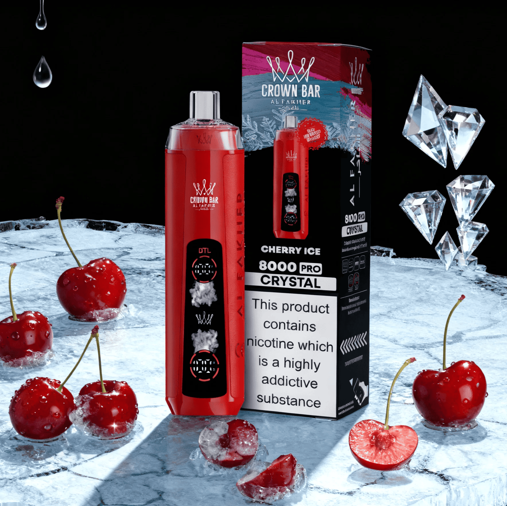 AL Fakher 8000 Crystal Cherry Ice