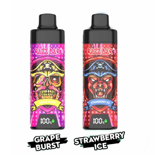 Razz Bar 40000 with screen Grape Burst