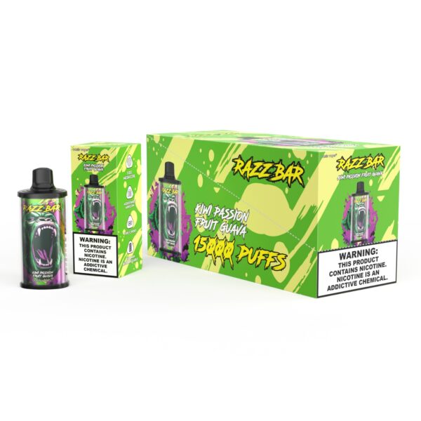 Razz Bar 15000 Kiwi Passion Fruit Guava