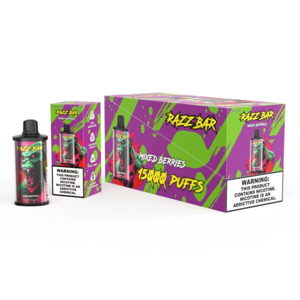 Razz Bar 15000 Mixed Berries