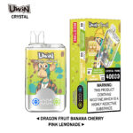 Uwin Crystal Twins 40000 Dragon Fruit Banana Cherry/Pink Lemonade