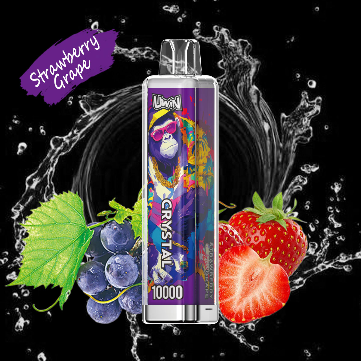 Uwin Crystal 10000 Strawberry Grape