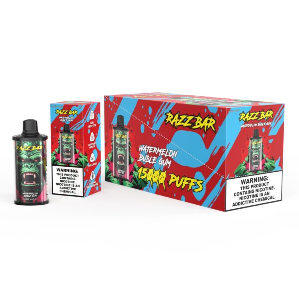 Razz Bar 15000 Watermelon Bubble Gum