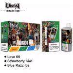 Uwin Tornado Triple 60000 Strawberry Kiwi/Love 66/Blue Razz Ice – Bild 3
