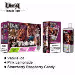 Uwin Tornado Triple 60000 Pink Lemonade/Vanilla Ice/Strawberry Raspberry Candy – Bild 3