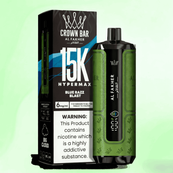 AL Fakher 15000 Hypermax Blue Razz Blast