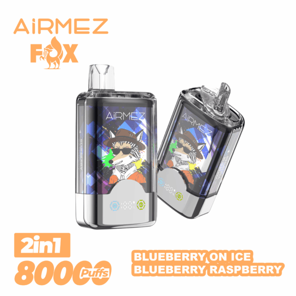 Airmez FOX 2 IN 1 80000 Blueberry On Ice/Blueberry Raspberry