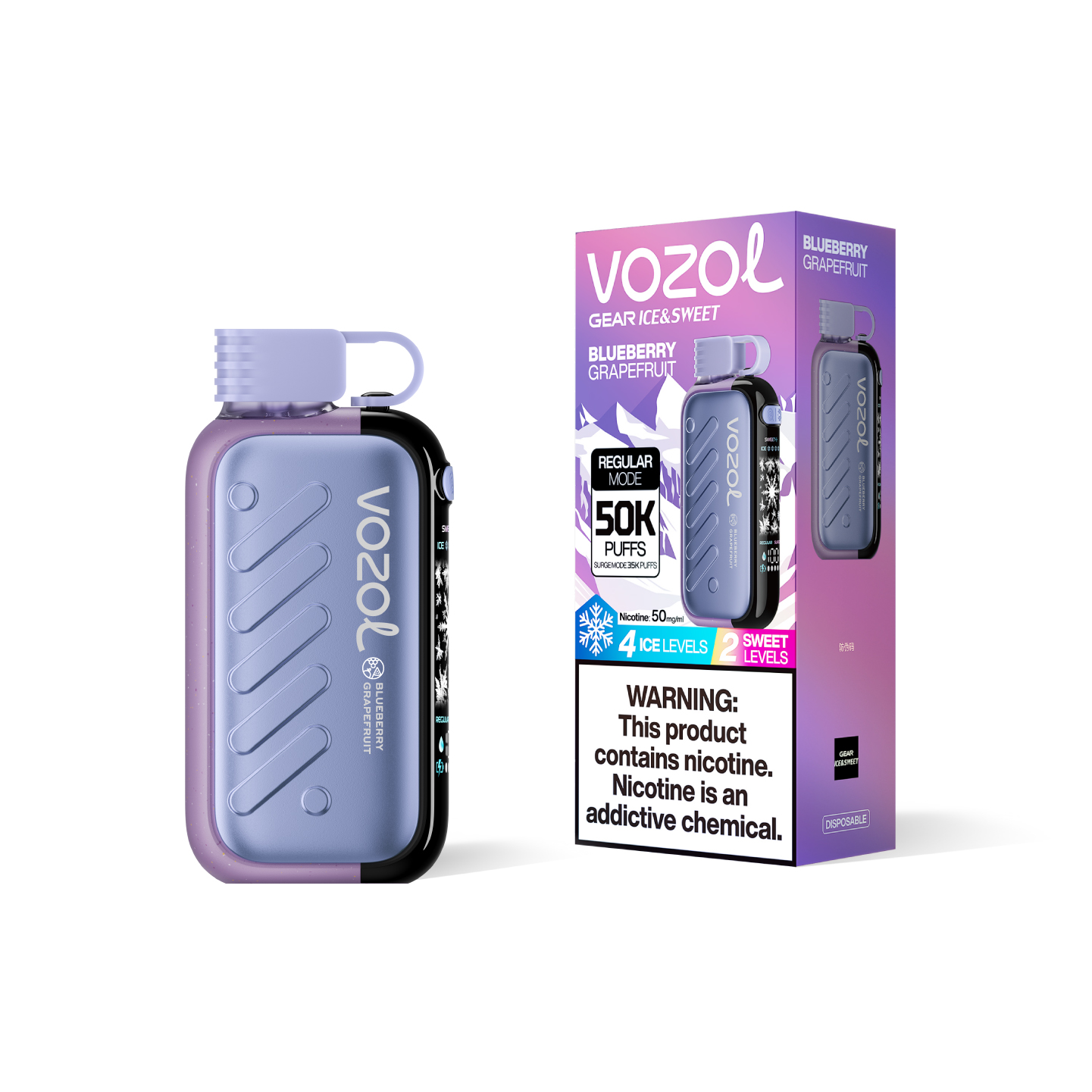 Vozol Gear Ice&Sweet 50k Blueberry Grapefruit