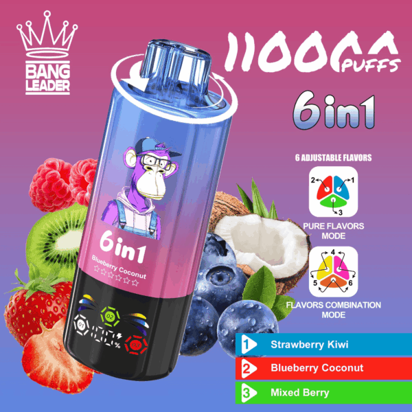 Bang Leader 110K Strawberry Kiwi/Blueberry Coconut/Mixed Berry