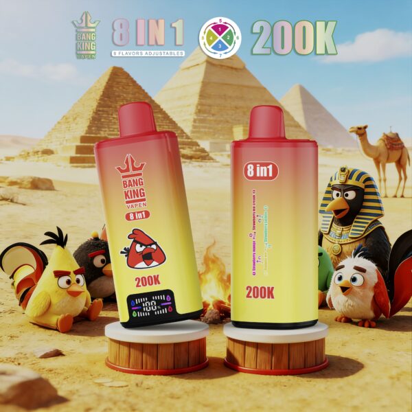 Bang King 200K Strawberry Mango/Strawberry Ice Cream/Banana Ice/Strawberry Lychee