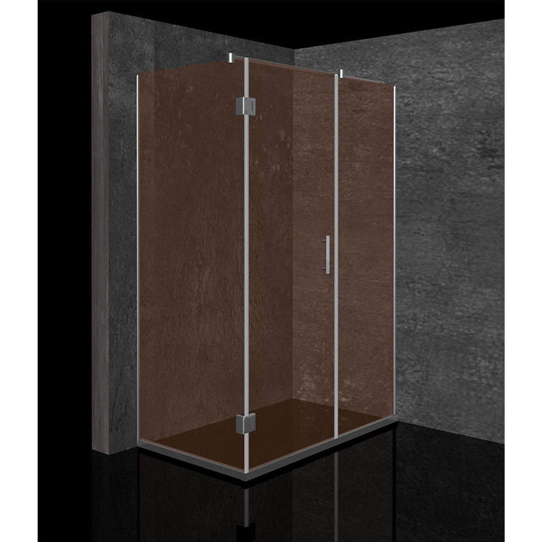 TUŠ KABINA BRONZA 120X80 KROM/BRONZA