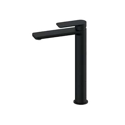 S2 BLACK MJEŠALICA ZA UMIVAONIK L -ROUND VISOKA-225 mm CRNA