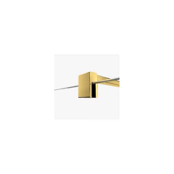 PARAVAN AMANSI PROZIRNO STAKLO GOLD PROFIL - Slika 5