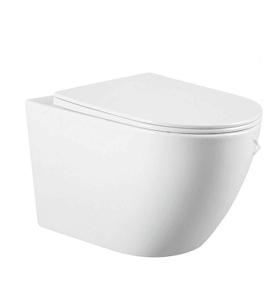 WC ŠKOLJKA EVEREST LEVEL RIMLESS KONZOLNA SA WC DASKOM SOFTCLOSE