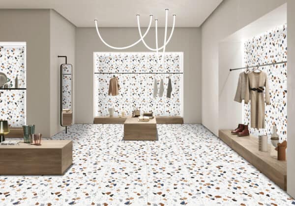 Alternative view of MARMOREAL TERAZZO WHITE MAT 60x120