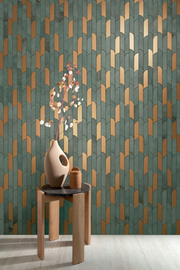 Alternative view of TISSUE GREEN DECOR MOSAIC 27,2x29,8
