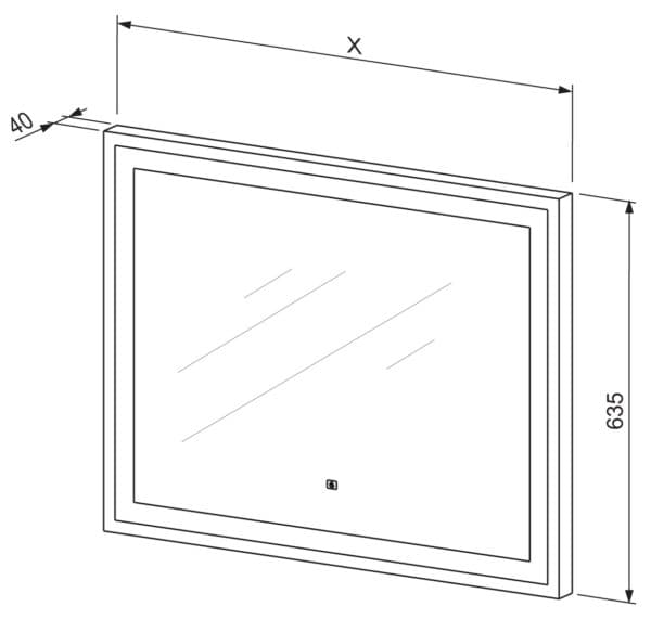 Alternative view of OGLEDALO CONNECT 80