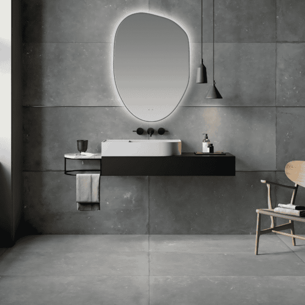 Alternative view of PRESTIGE NEPRAVILNO OGLEDALO LED & FOG FREE S CRNIM OKVIROM 80X110  KS-3603