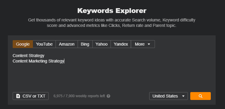 content marketing strategy ahrefs content explorer