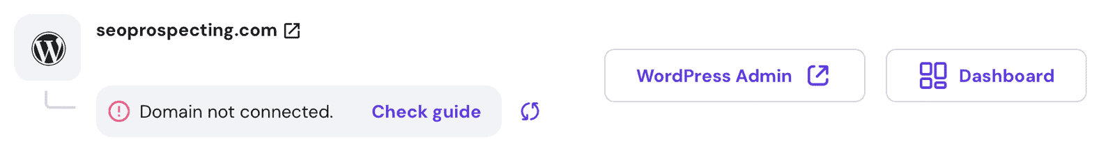 Connecting Domain to Hosting