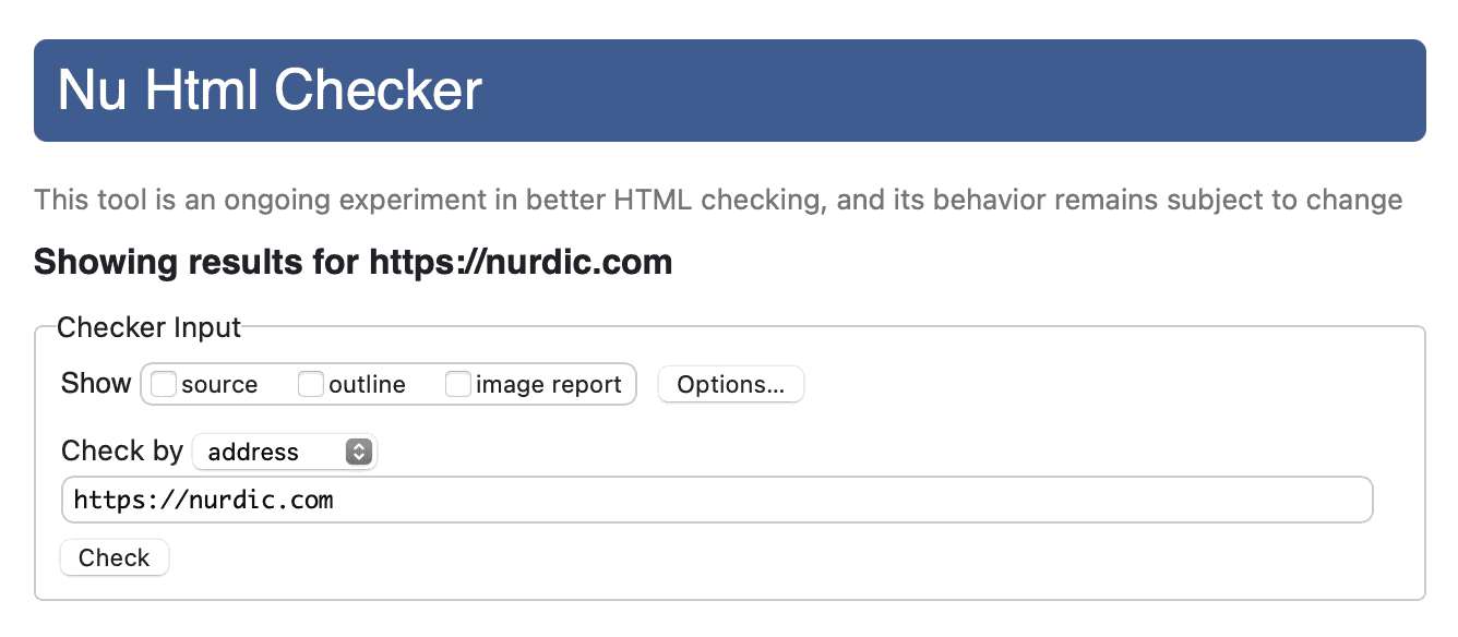 W3 Validator for WordPress themes