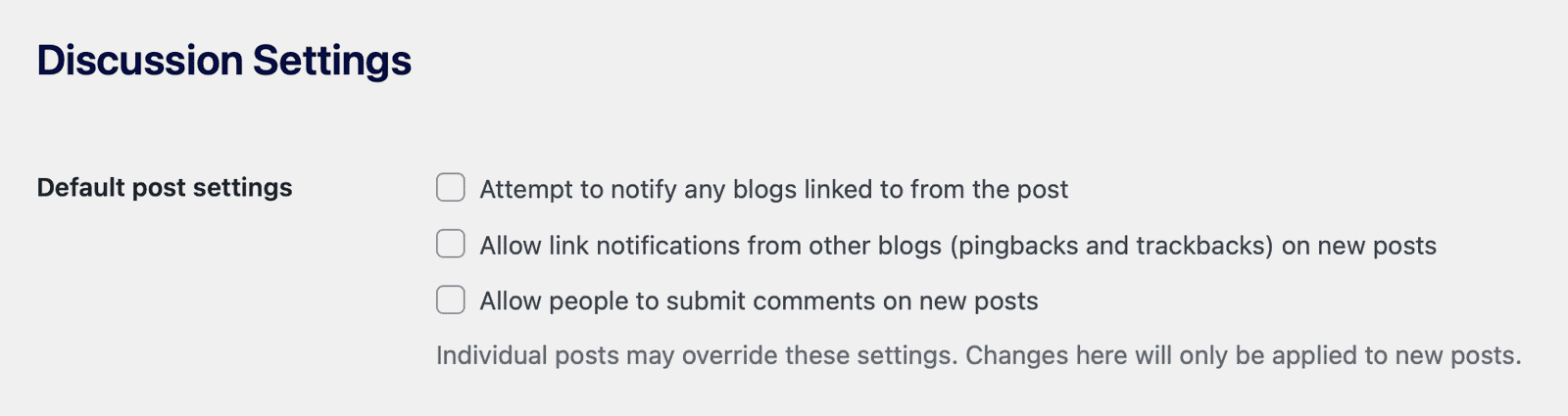 Controlling the Blog Post Comments in WordPress