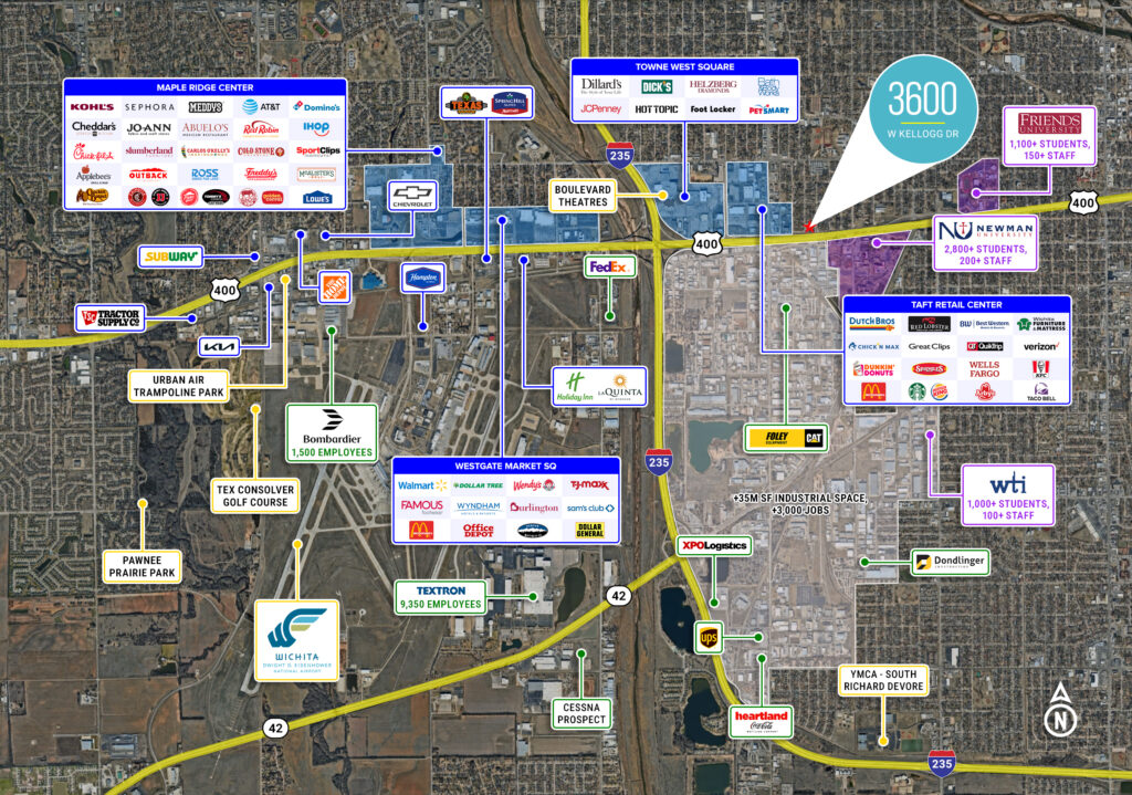 Offering Memorandum map highlighting key locations and amenities.