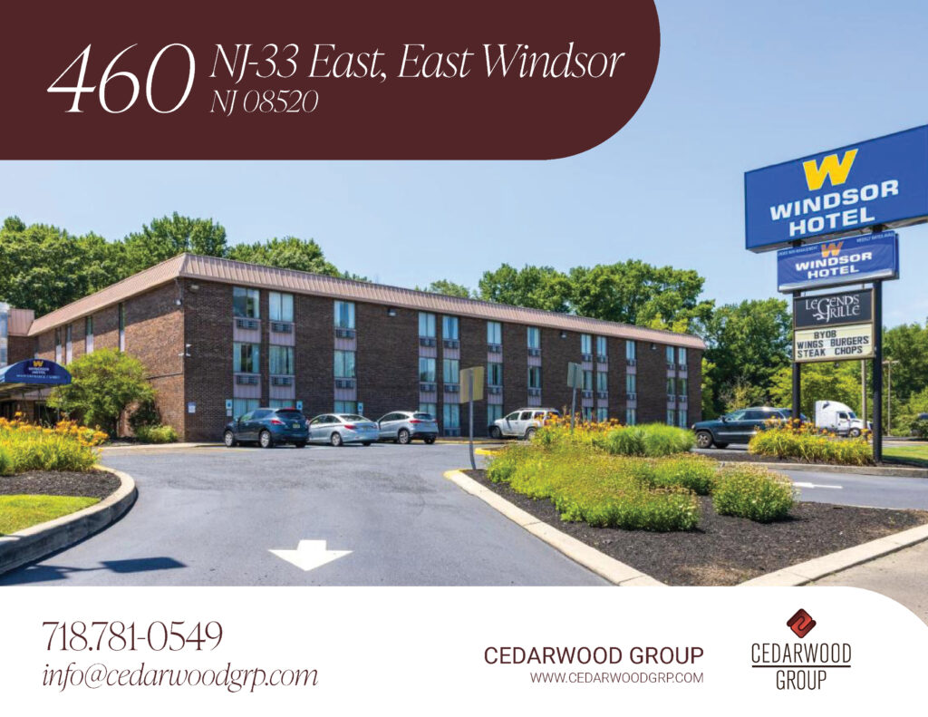 Commercial property at 460 NJ-33 East, East Windsor with parking and signage.