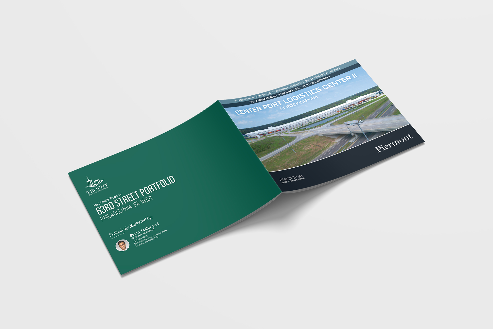 Offering Memorandum brochure showcasing logistics property details and investment opportunity.