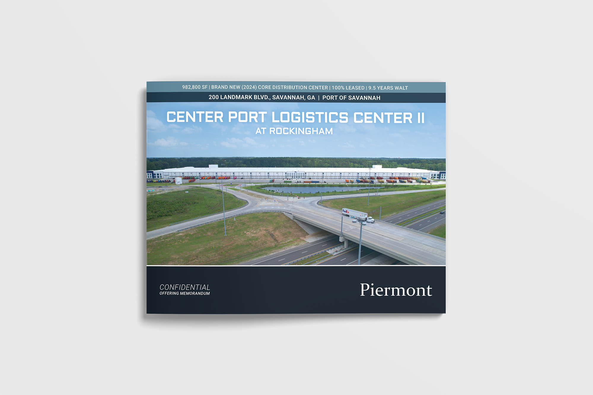 Center Port Logistics Center II brochure at Rockingham, Savannah, GA.