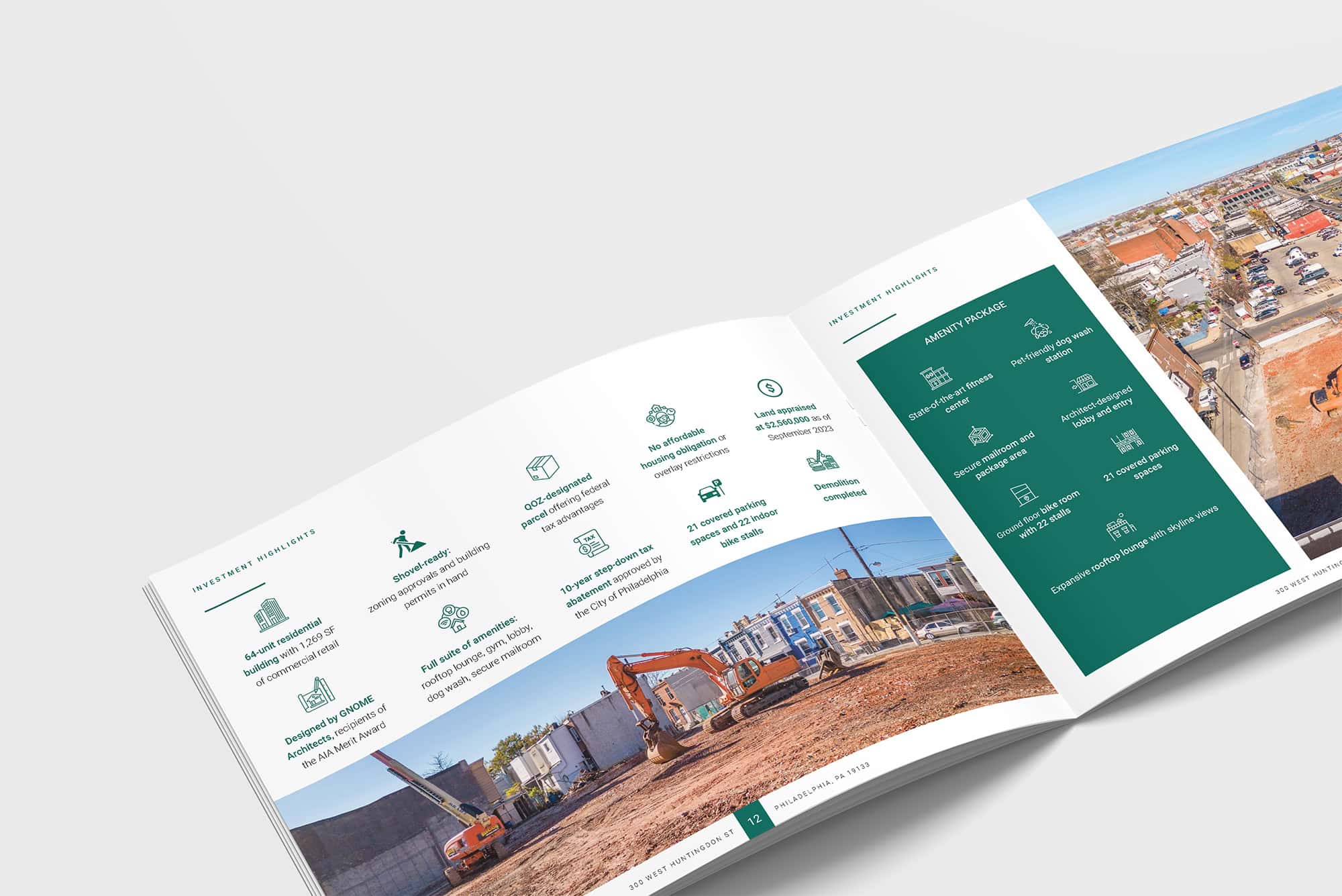 Professional offering memorandum for commercial property investment opportunity.