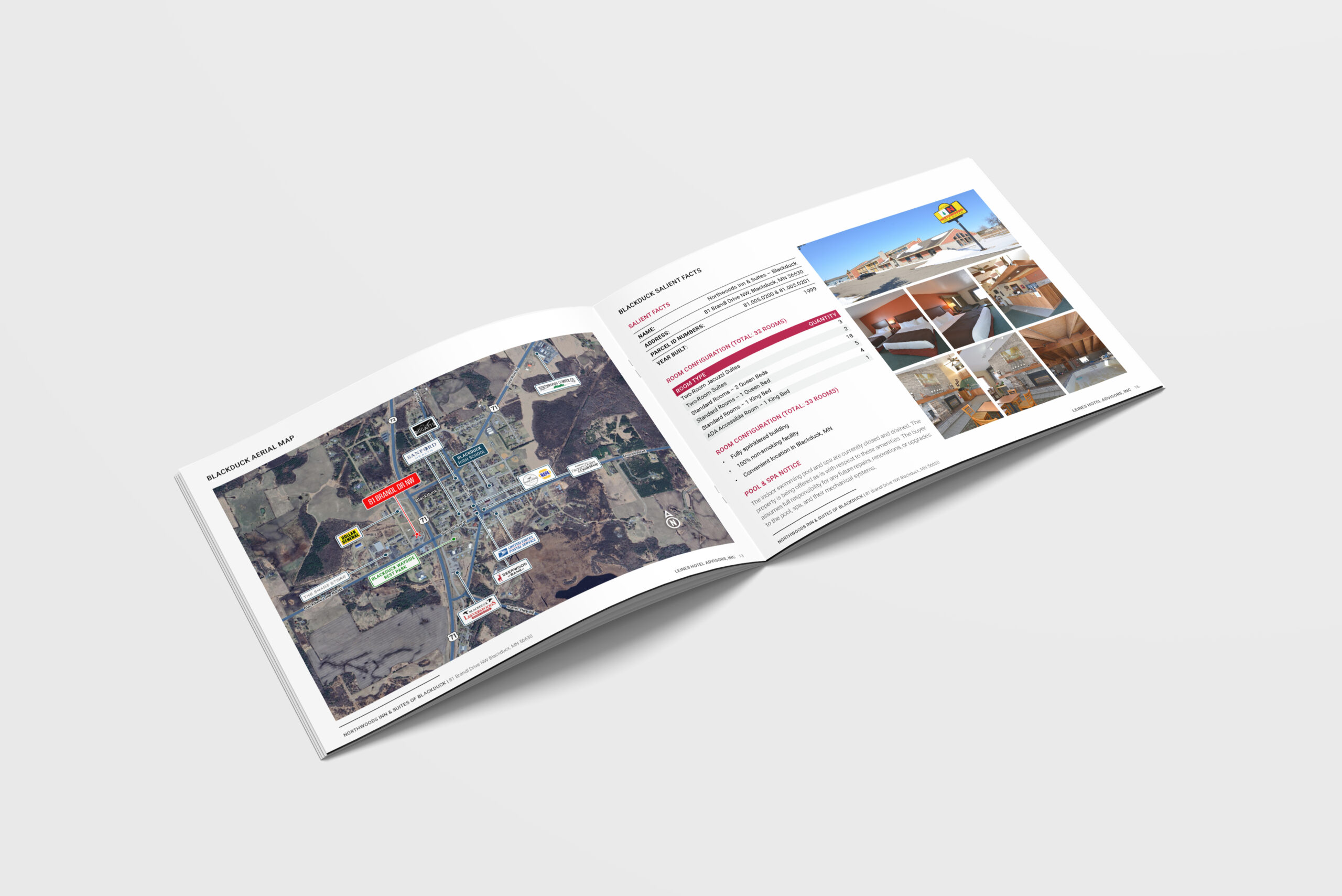 Offering Memorandum document showcasing property details and location.