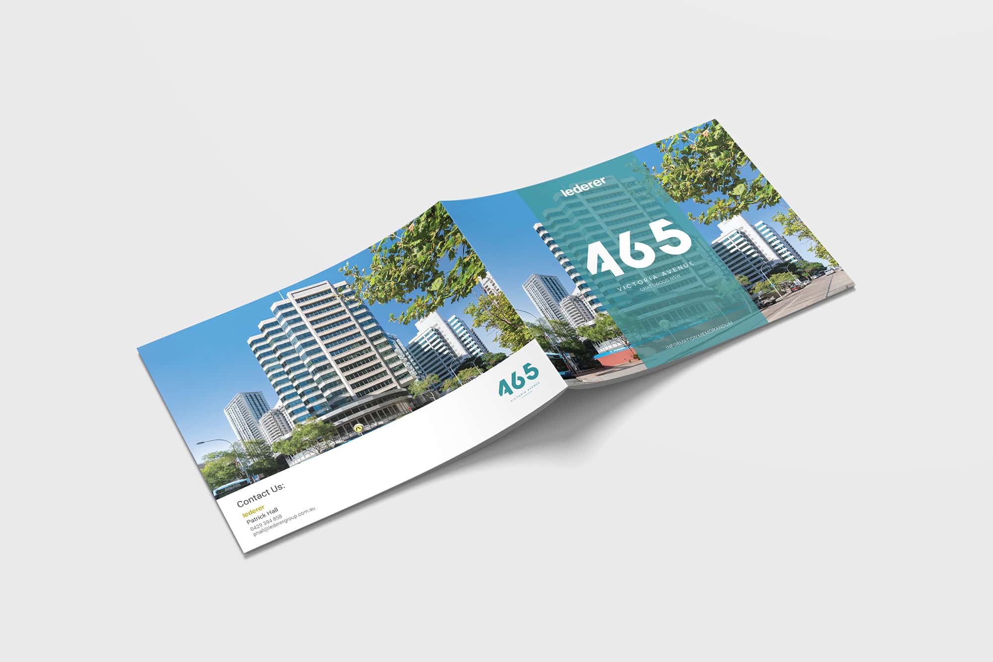 Offering memorandum brochure showcasing commercial property investment opportunity.