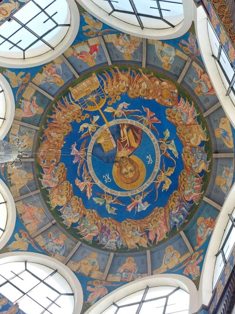 Ceiling Inside the Cathedral in Skopje
