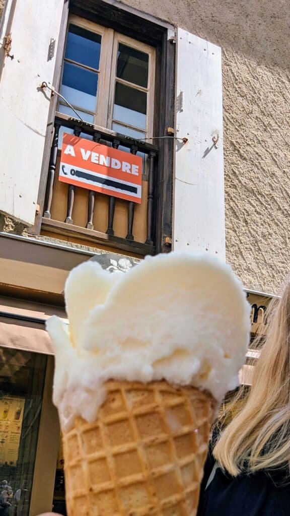 Amorino Carcassonne - petal shapes on icecream