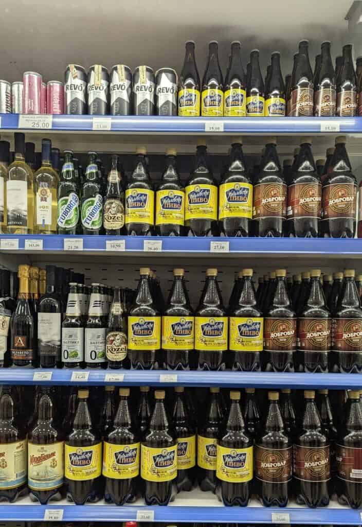 beer in transnistria Sheriff Supermarket