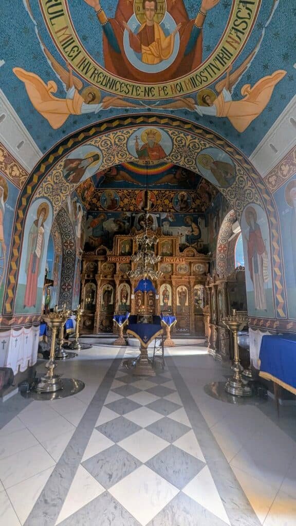 inside St Mary's Old Orhei moldova