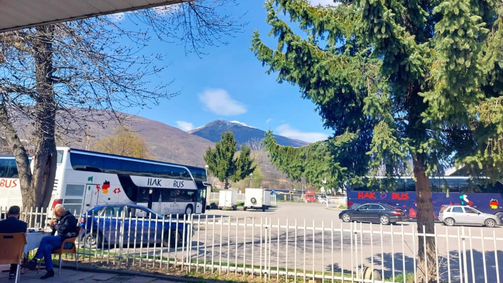 Bus from Skopje to Tetovo at Tetovo coach station