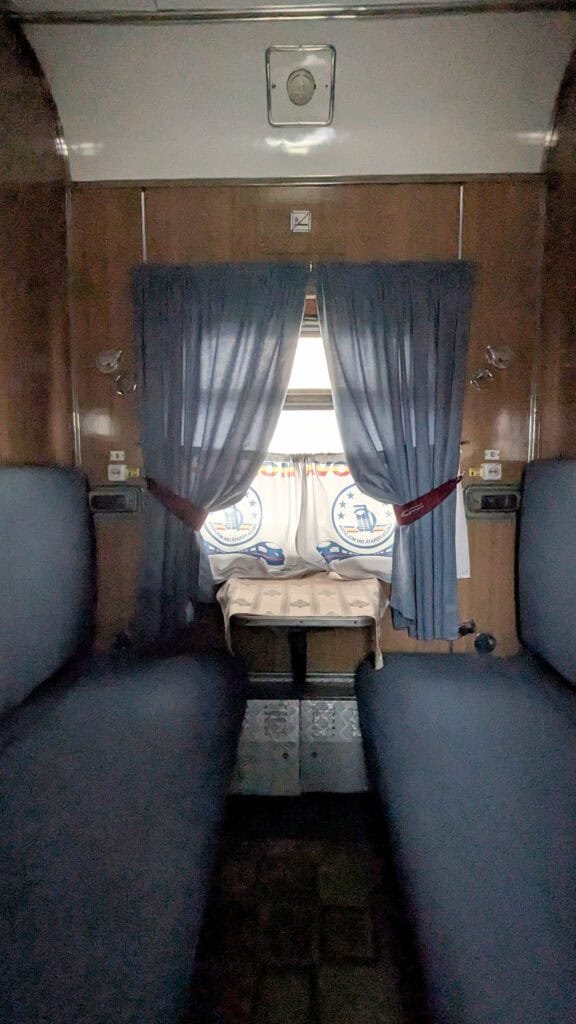 first class two berth cabin on the pretenia sleeper from chisinau to bucharest