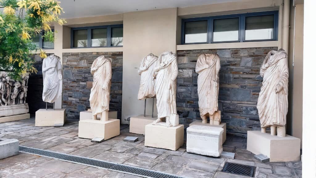 Roman Headless Statues Archeological Museum Thessaloniki