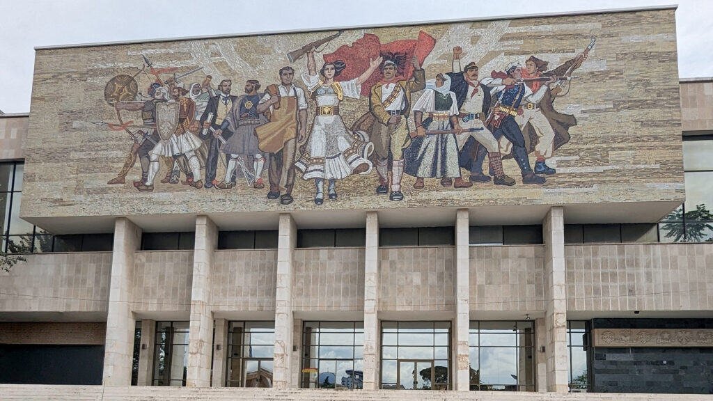national museum tirana Skanderbeg square