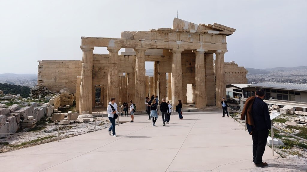 Propylaea Gates at the Parthenon Acropolis Athens