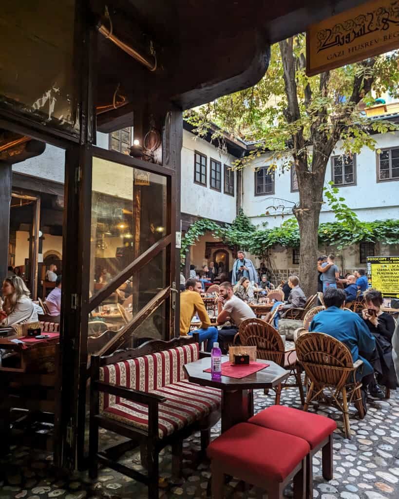 Courtyard, Morića Han in Sarajevo, Bosnia