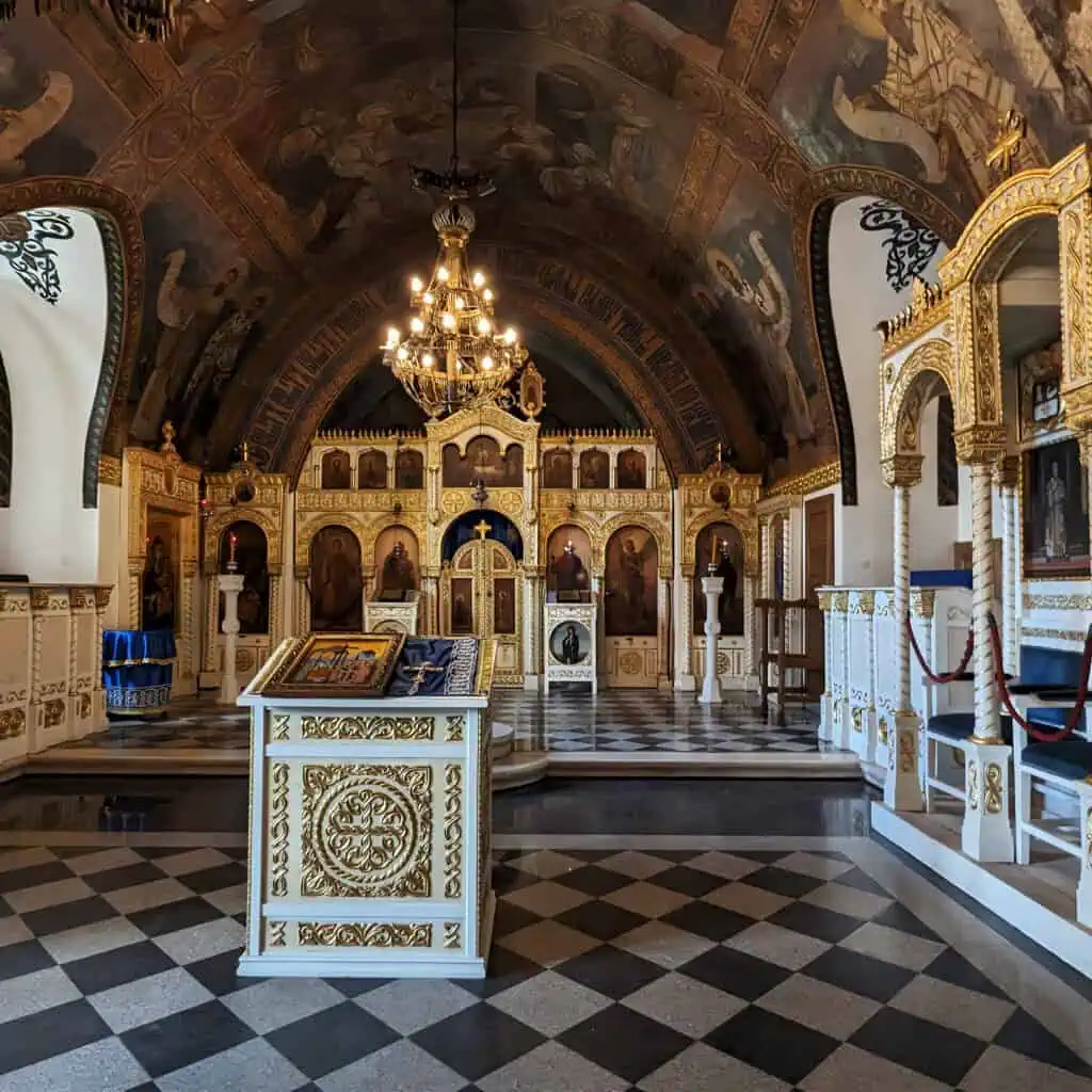 Inside Ruzica church within Belgrade fortress