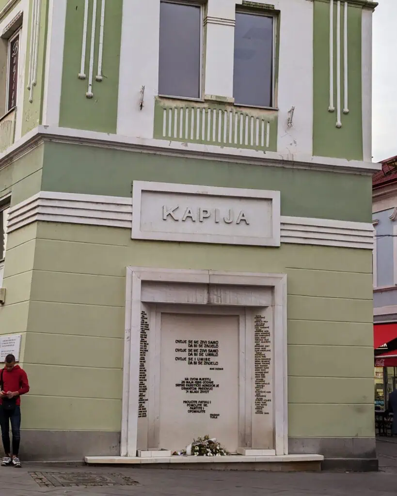 Kapija war memorial Tuzla